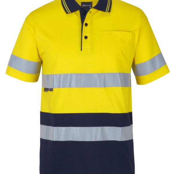 JB's Hi Vis (D+N) S/S Cotton Polo Thumbnail